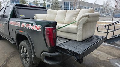 Furniture removal in Calgary. call or visit JunkDirect.ca for same-day removal