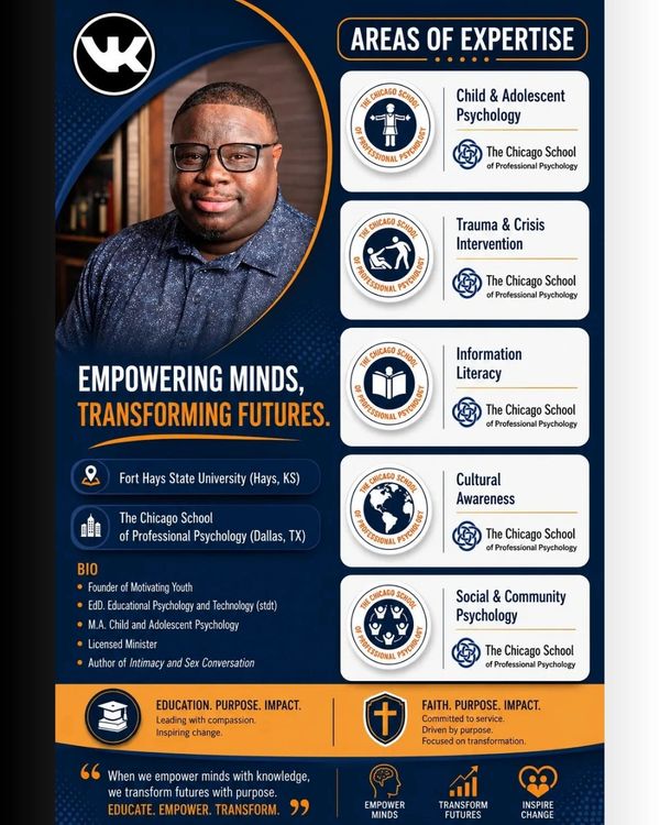 Professional psychologist specializing in child psychology, trauma, literacy, cultural awareness, and community support.