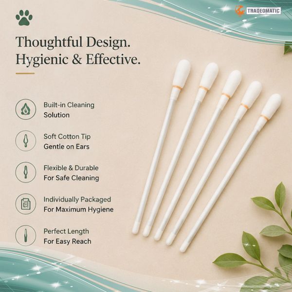 Cotton swabs with hygienic, durable, and safe design for ear cleaning.