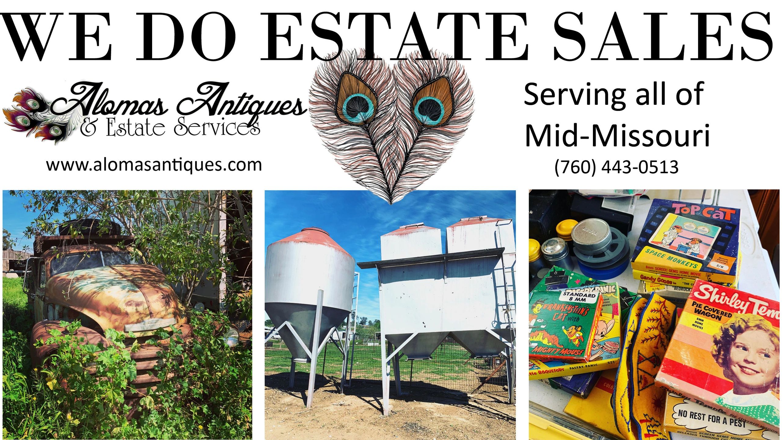 Aloma's Antiques & Estate Sale Service. Serving midwest Missouri: Columbia, Mexico, Fulton and beyon