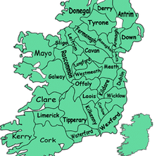 Link to a Map of Irish Counties
