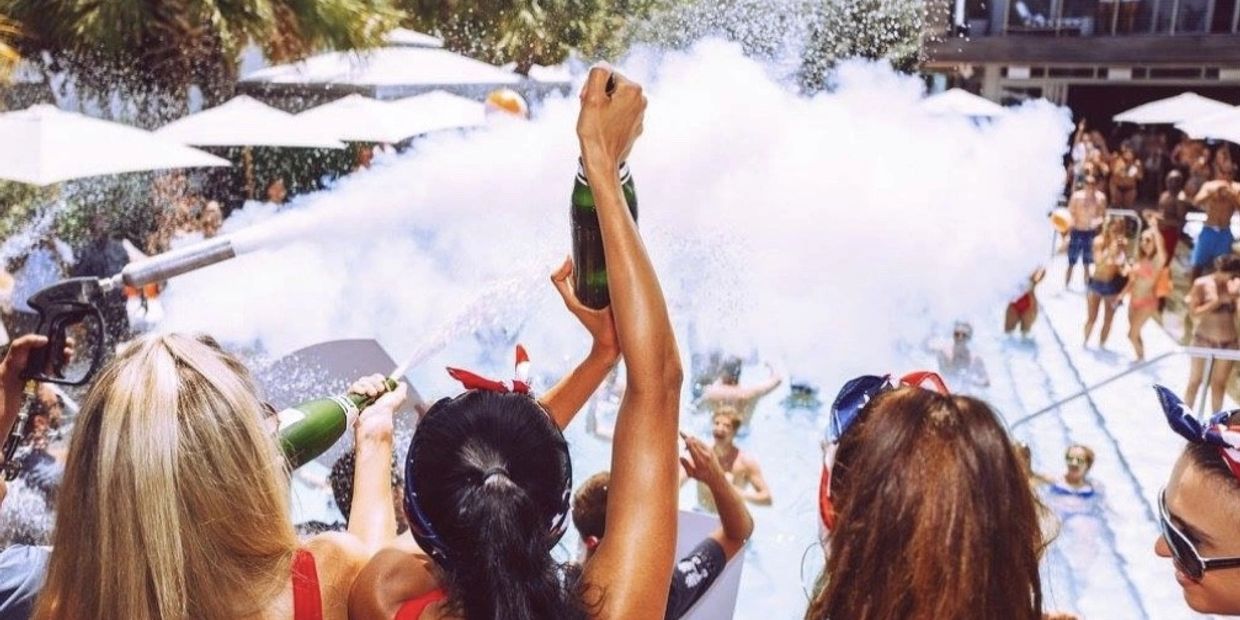 Best Pool Parties in Miami - SLS pool party