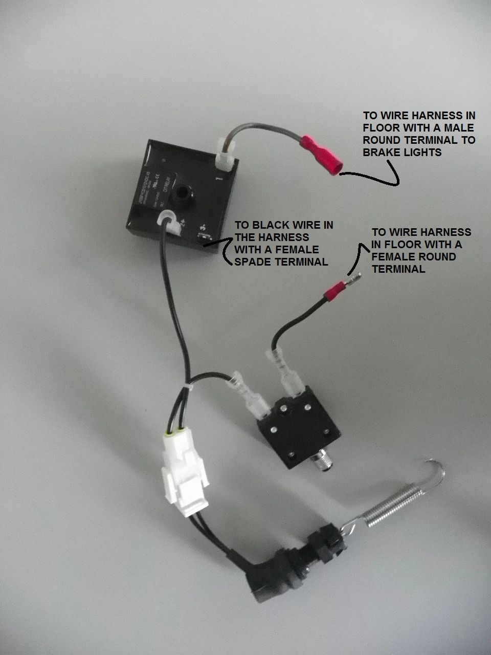 how to install club car precedent brake light switch