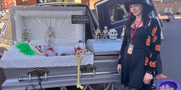 Me at a horror festival 