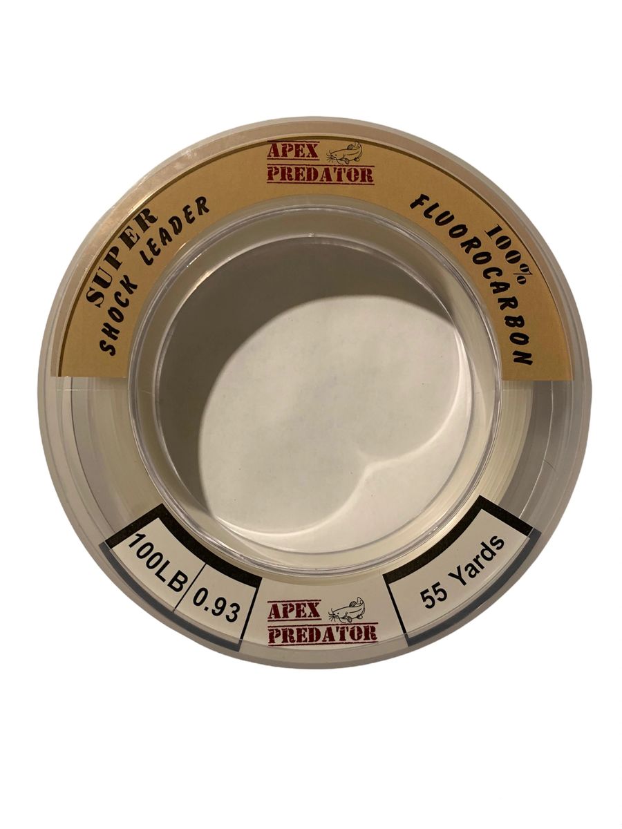 Apex Predator 50# Fluorocarbon Leader with Snelled Offset Circle