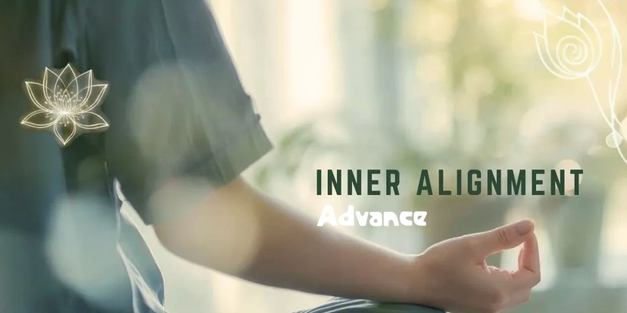 A person meditating for inner alignment retreat.
