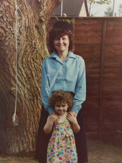 Old picture of me and my mum