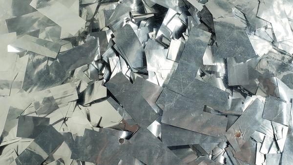 Silver Metallic Mylar Confetti