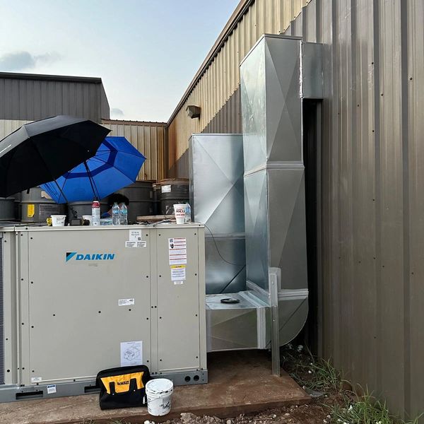 Commercial HVAC System outside