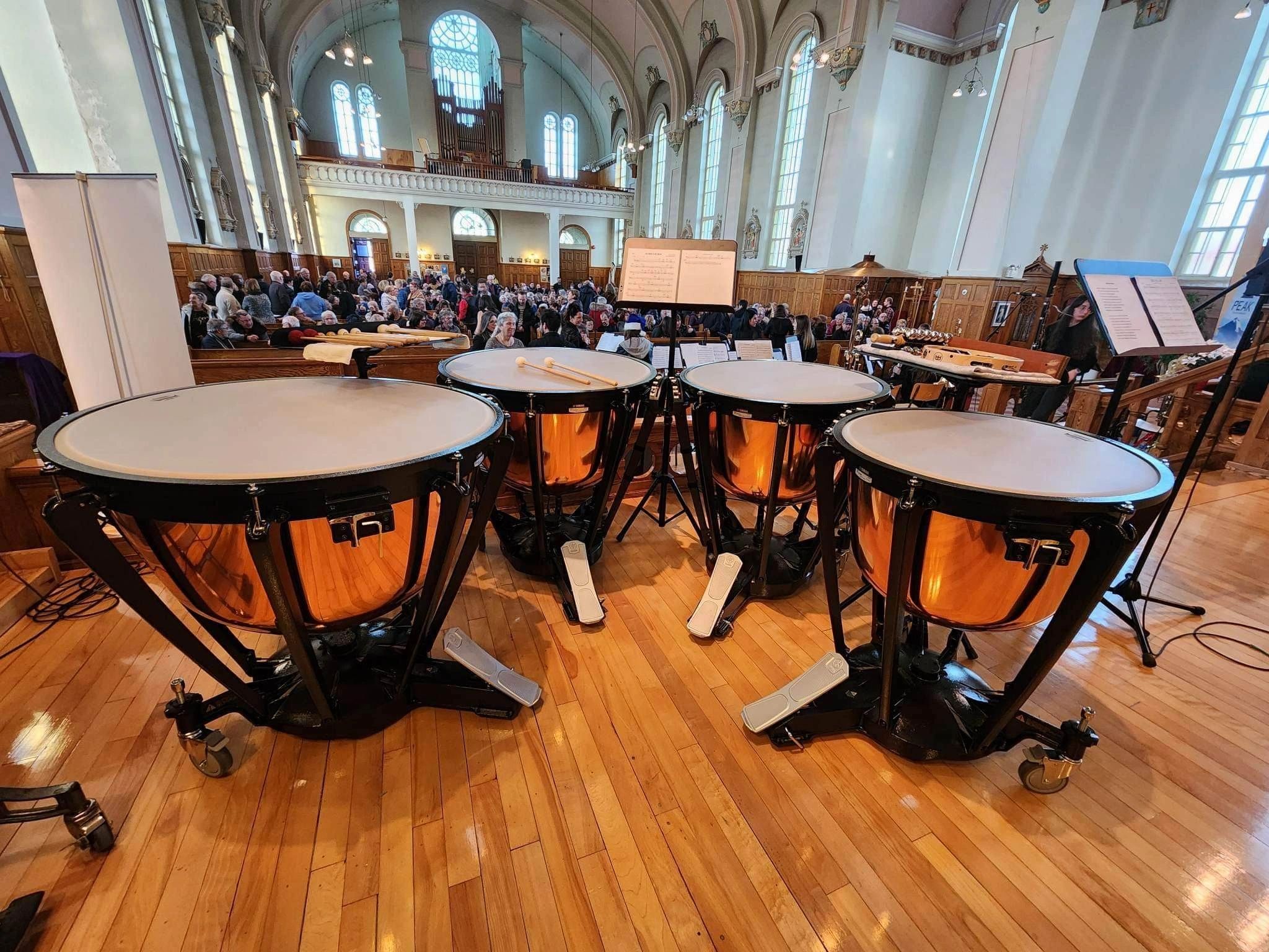 Timbales Yamaha achtées en 2021 d'une valeur de 20 000$.