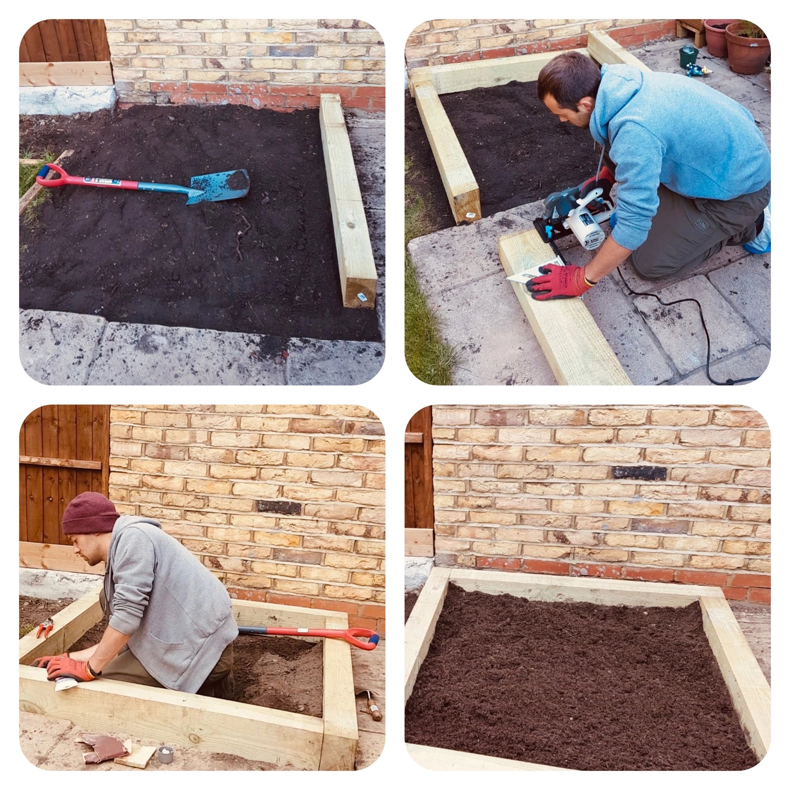 raised herb bed