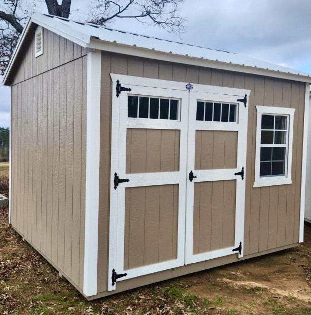 10x12 Side Utility with double transom doors