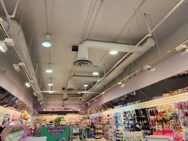 This store in Edmonton Alberta got quite the lighting upgrade!