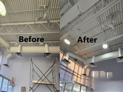 Commercial Space lighting upgrade. Upgrade from Highbay Halogen to Highbay LED