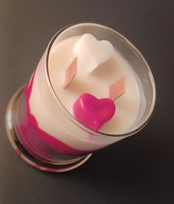 0The Big Love 2 Tone Candle-Glass