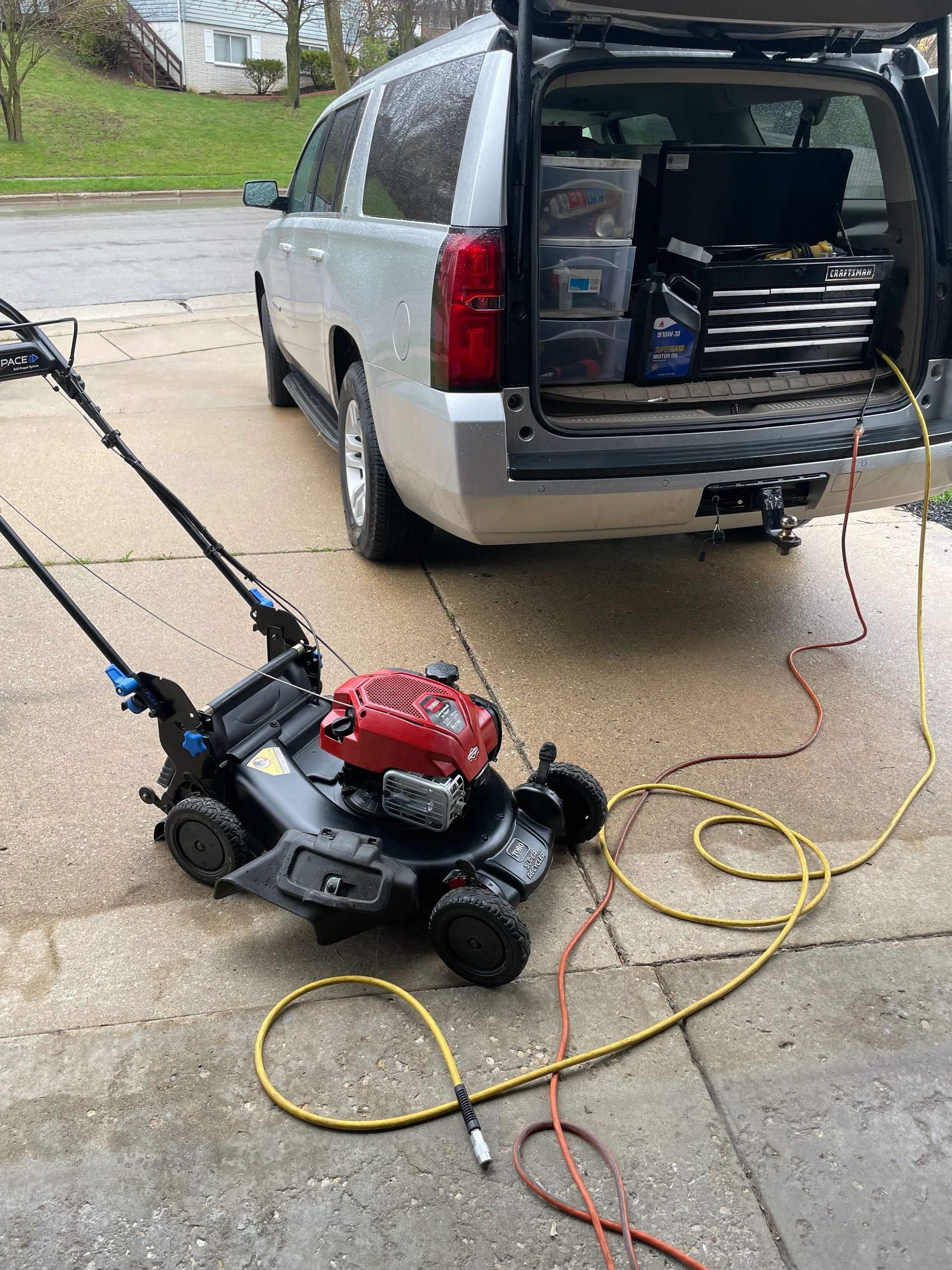 Mowers & More mobile repair setup