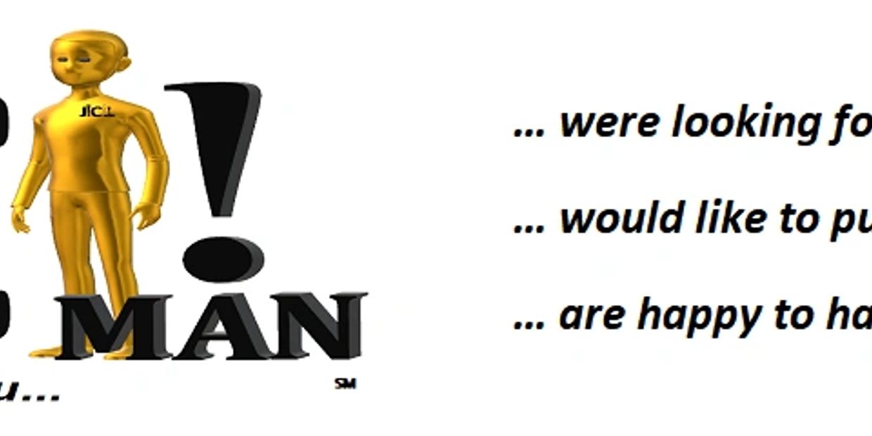 Just In Case Man LLC logo (℠) and tag line (Just In Case You...).

All Rights Reserved
