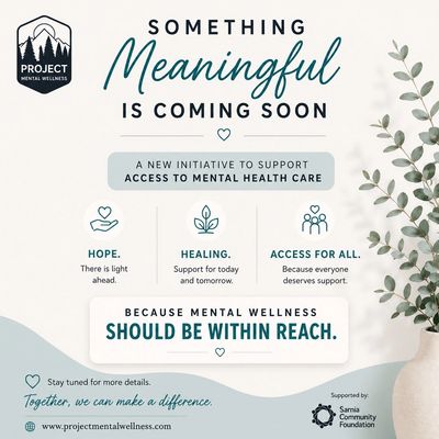 Announcement for a new mental wellness initiative.
