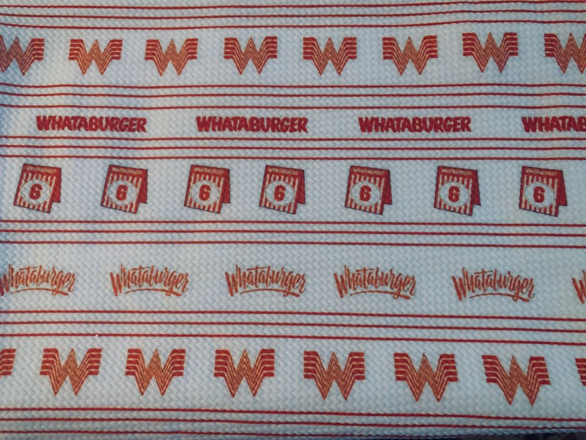 Whataburger symbols bullet fabric