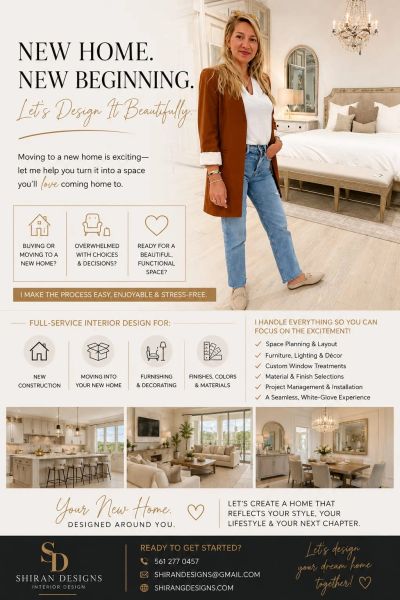 Looking for a Boca Bridges interior designer? Shiran Designs creates luxury interiors, custom furnis