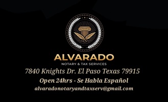 Alvarado Notary and taxes