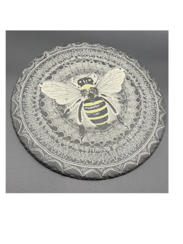 Bumblebee engraved on slate