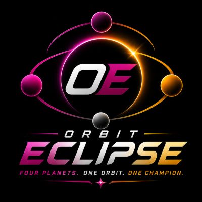 Orbit Eclipse logo with planets and vibrant gradient colors.
