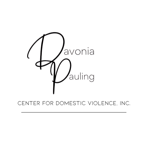 Elegant black script logo with initials D and P for Devonia Pauling.