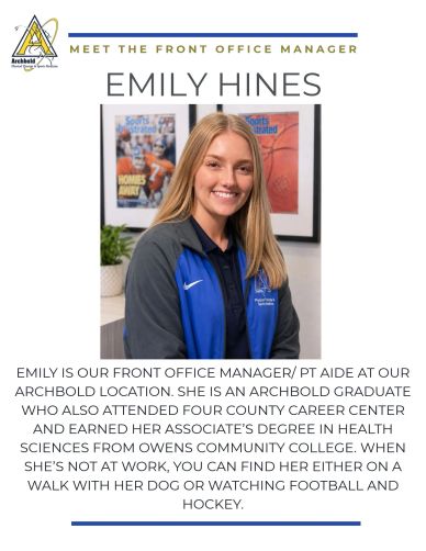 Emily Hines, front office manager at Archbold location.