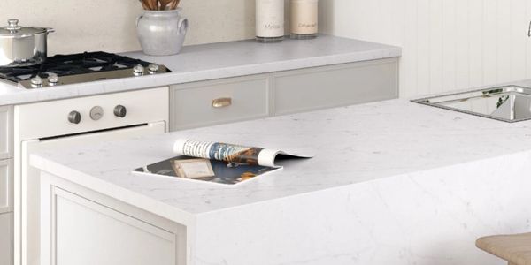 Statuario Quartz kitchen worktops 