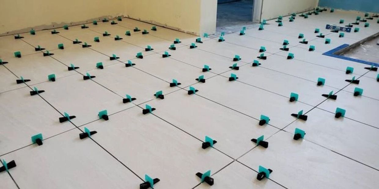 24 × 48 inch large format tile floor