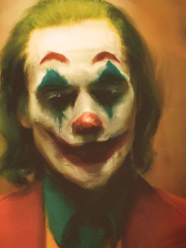 Joker digital painting canvas print