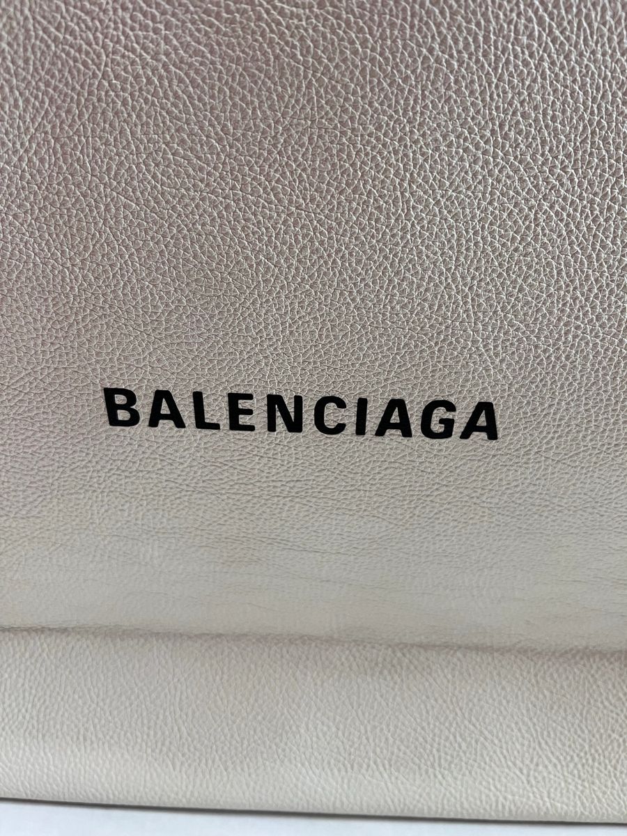 Authentic Balenciaga Preloved Leather Shopper Tote Large