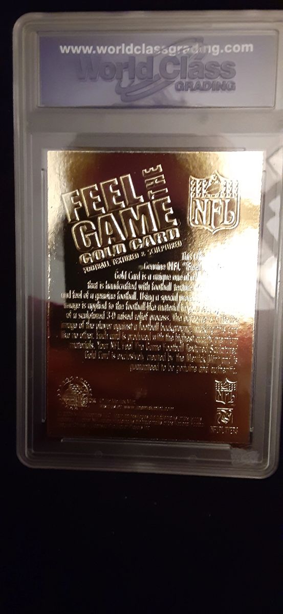 Tom Brady 2006 Merrick Mint Feel The Game 23 KT Gold Card (PSA 9)