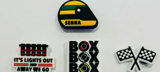 SENNA Racing Race Day Bundle - F1 Croc Charms Have Arrived – Add style to Your Crocs!