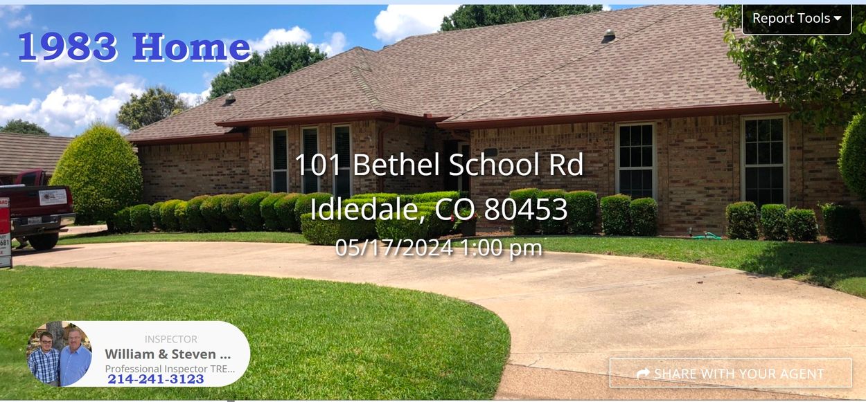 Home Inspection Idledale Colorado performed by Steven Sallade