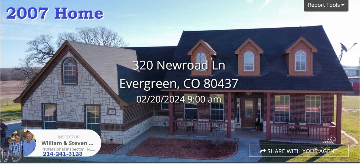 2007 Home inspection in Evergreen Colorado performed by Steven Sallade

