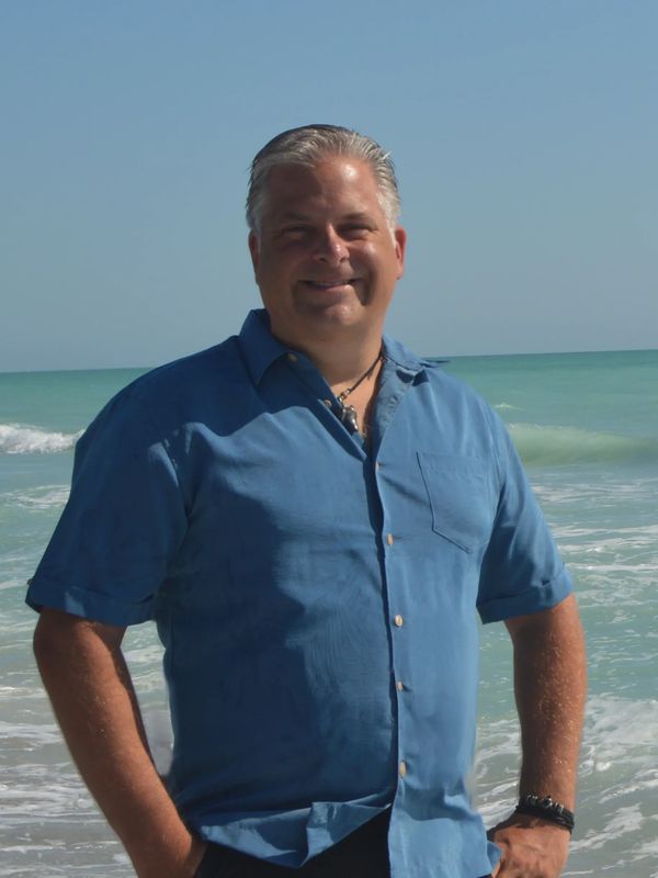 Jeremy walking along the beaches of Manasota Key, near his home in Florida.