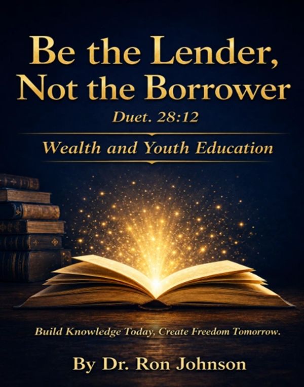 Inspirational book cover urging financial wisdom and youth education.