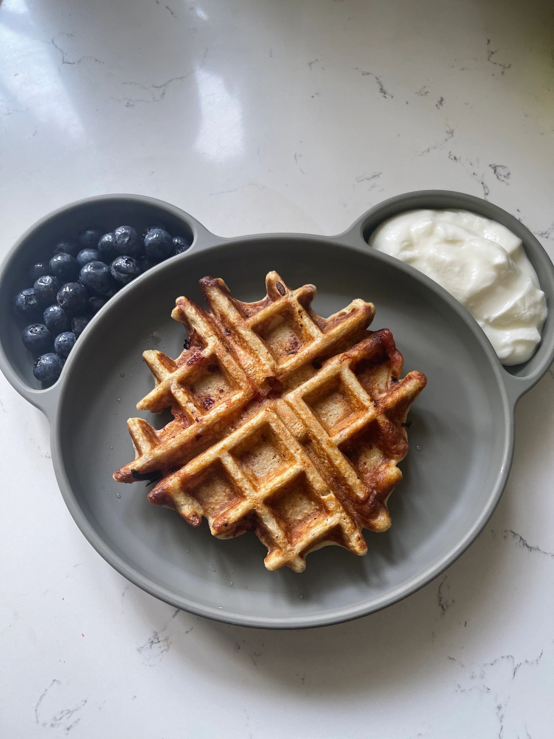 BLW Strawberry Banana Waffles