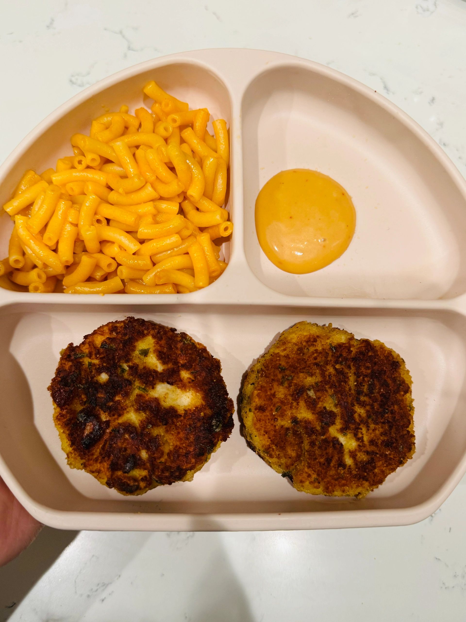 BLW Cheesy Chicken Patties