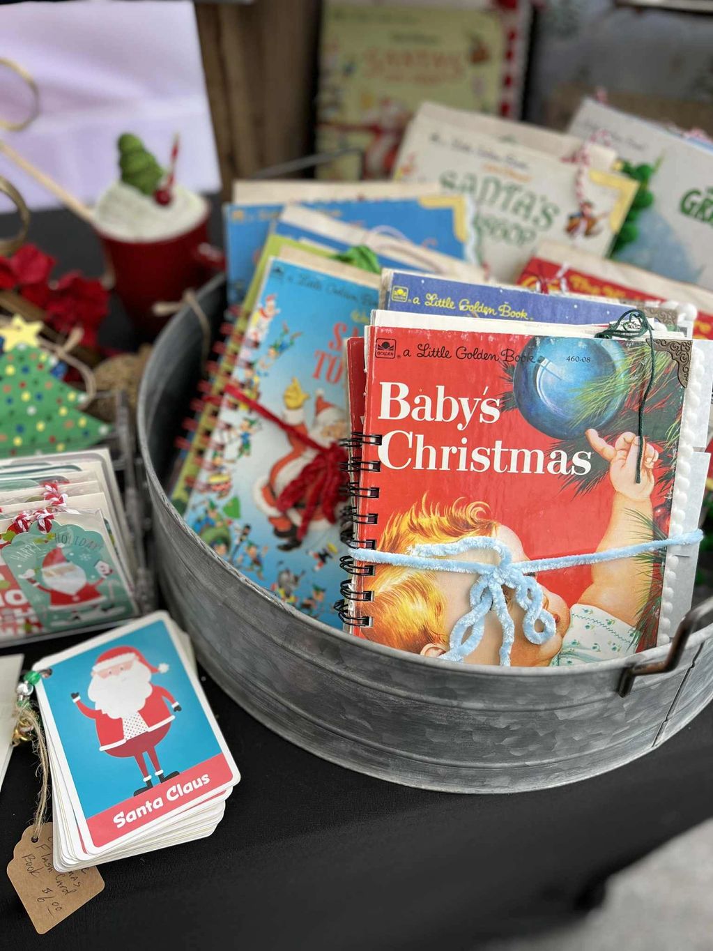 Christmas Journals made out of vintage or curated Little Golden Books. Full story is still intact.

