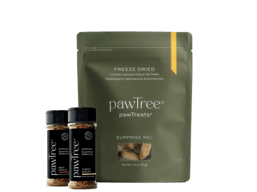 pawTree® pawPairings Kits—superfood seasoning bundles that make picky dogs & cats finish every bowl.