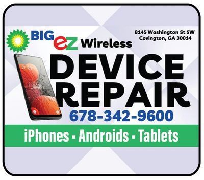 cell phone repair big ez located in Covington, GA  coupons only here