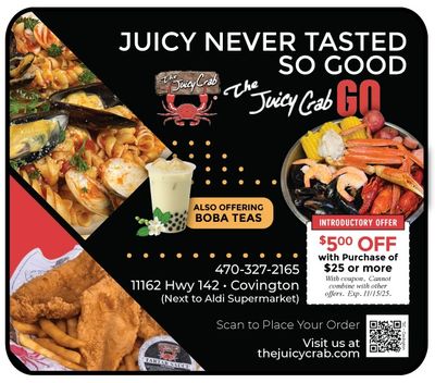 Seafood restaurant Covington - The Juicy Crab-Go