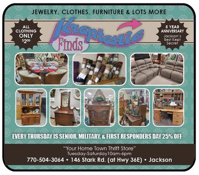 Thrift and consignment, Covington, Newton County, GA exclusive coupons and savings ONLY HERE