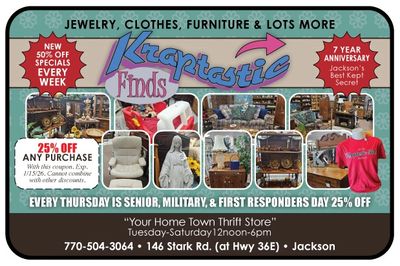 Thrift and consignment, Covington, Newton County, GA exclusive coupons and savings ONLY HERE
