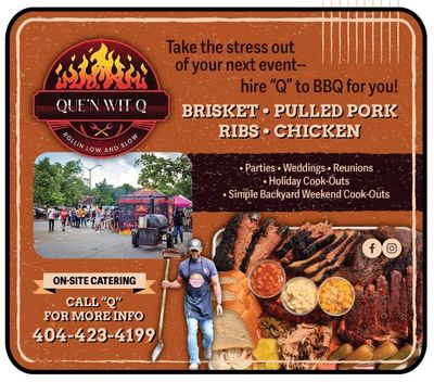 Catering Covington Que'n Wit Q

BBQ Catering - parties, weddings, and more!
