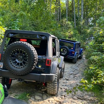 Trail riding the Great Smokey Mountains. 