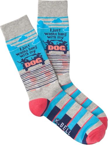 K BELL Men's Funny Animal Crew Novelty Gift Socks (1-Pair)